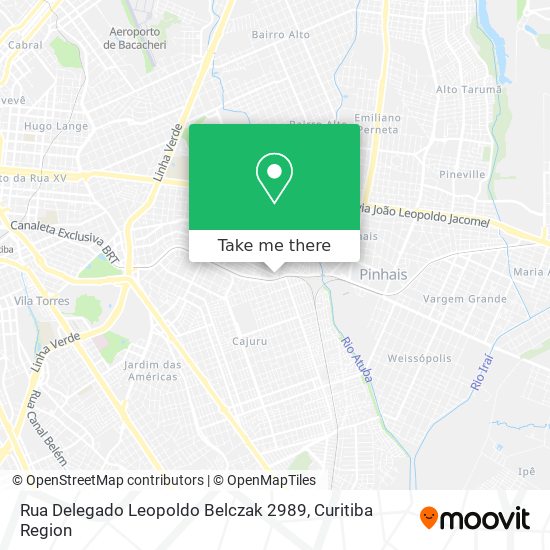 Mapa Rua Delegado Leopoldo Belczak 2989