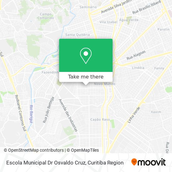 Mapa Escola Municipal Dr Osvaldo Cruz