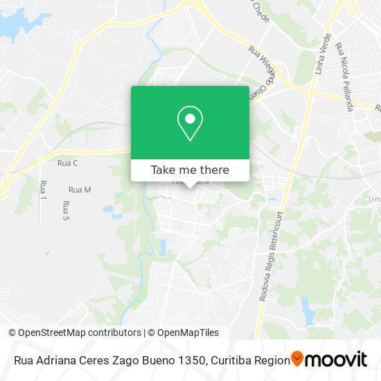 Rua Adriana Ceres Zago Bueno 1350 map