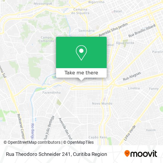 Mapa Rua Theodoro Schneider 241