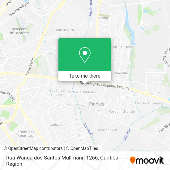 Rua Wanda dos Santos Mullmann 1266 map