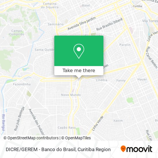Mapa DICRE/GEREM - Banco do Brasil
