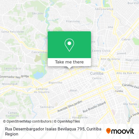 Rua Desembargador Isaías Bevilaqua 795 map