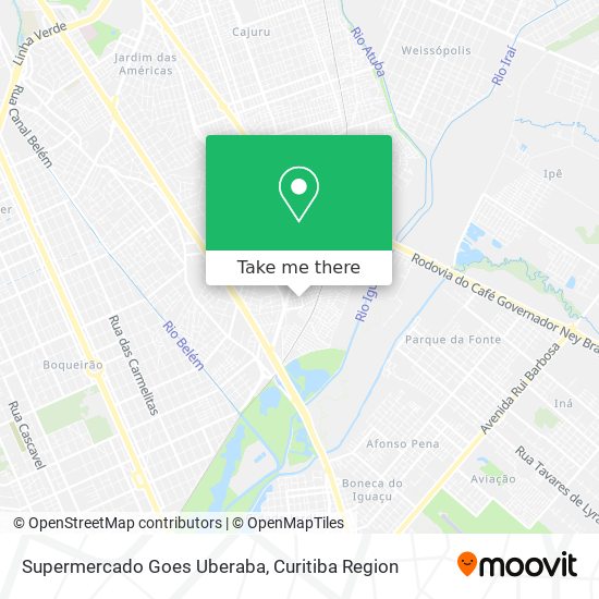 Supermercado Goes Uberaba map