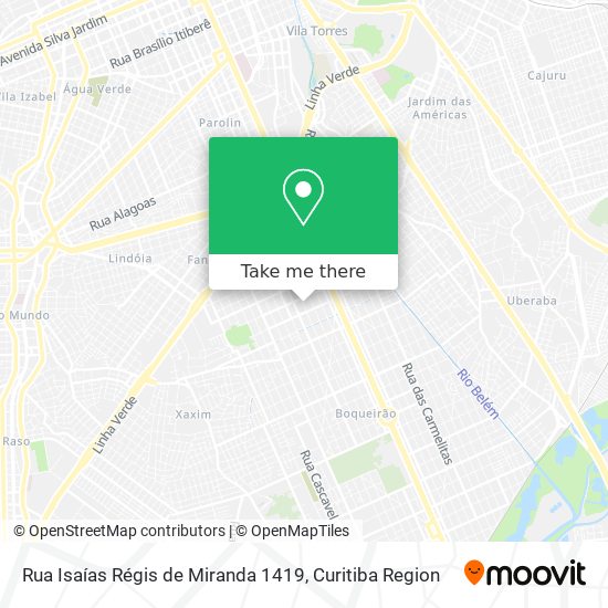 Rua Isaías Régis de Miranda 1419 map