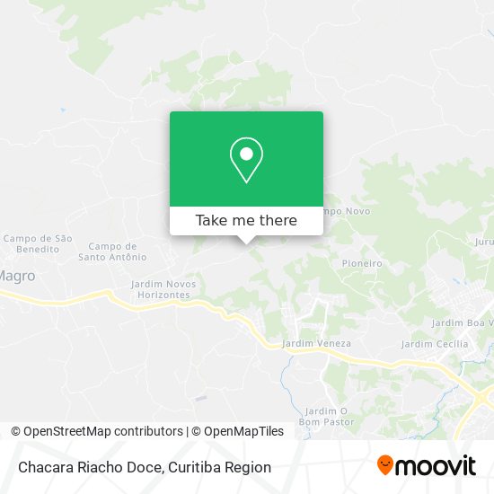 Chacara Riacho Doce map