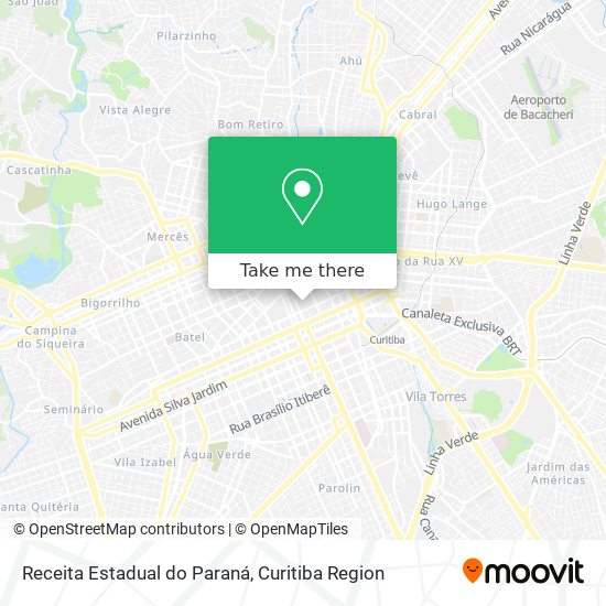 Mapa Receita Estadual do Paraná