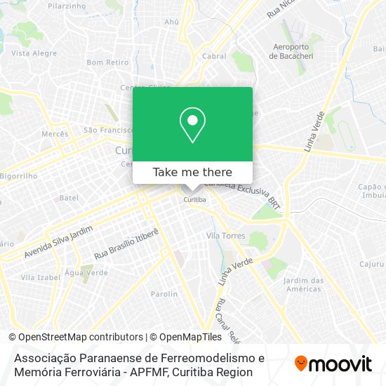 Associação Paranaense de Ferreomodelismo e Memória Ferroviária - APFMF map