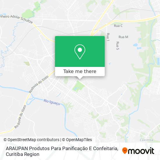 ARAUPAN Produtos Para Panificação E Confeitaria map