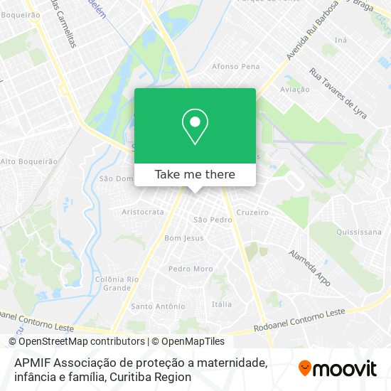 APMIF Associação de proteção a maternidade, infância e família map