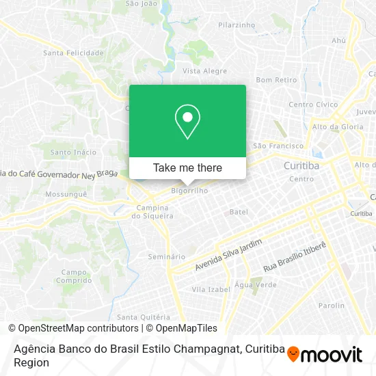 Agência Banco do Brasil Estilo Champagnat map