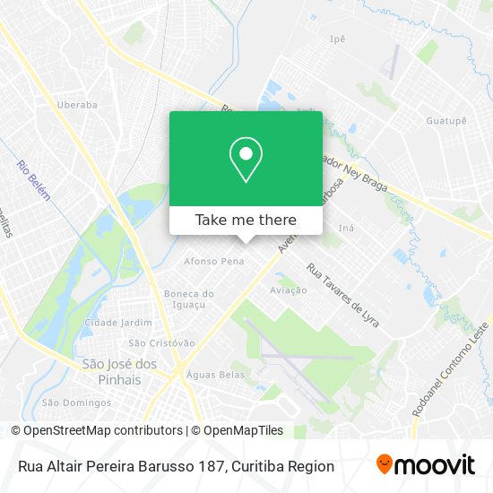 Rua Altair Pereira Barusso 187 map