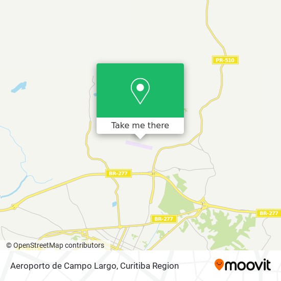 Aeroporto de Campo Largo map