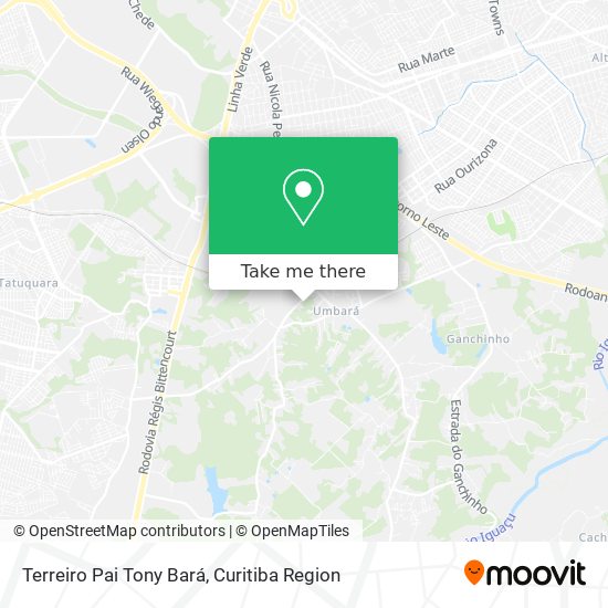 Terreiro Pai Tony Bará map