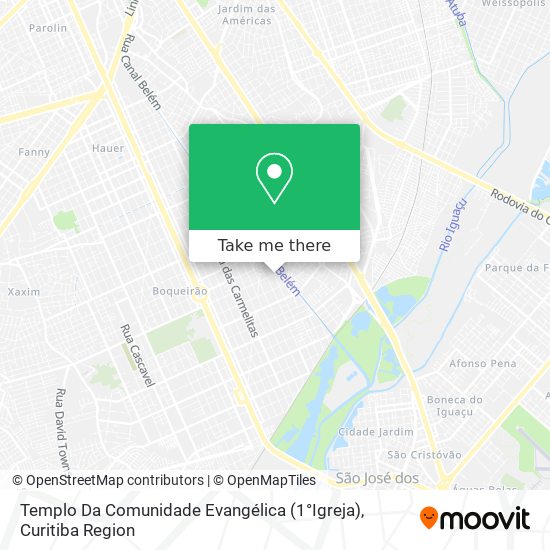 Mapa Templo Da Comunidade Evangélica (1°Igreja)