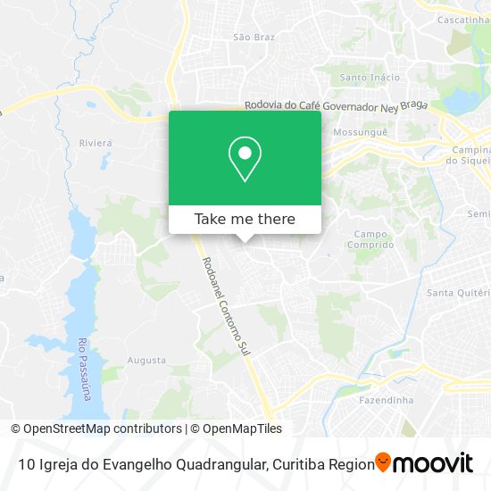 Mapa 10 Igreja do Evangelho Quadrangular