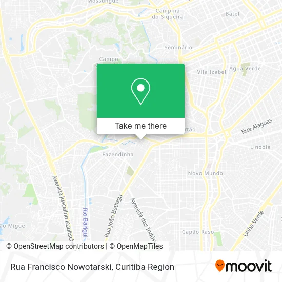 Rua Francisco Nowotarski map