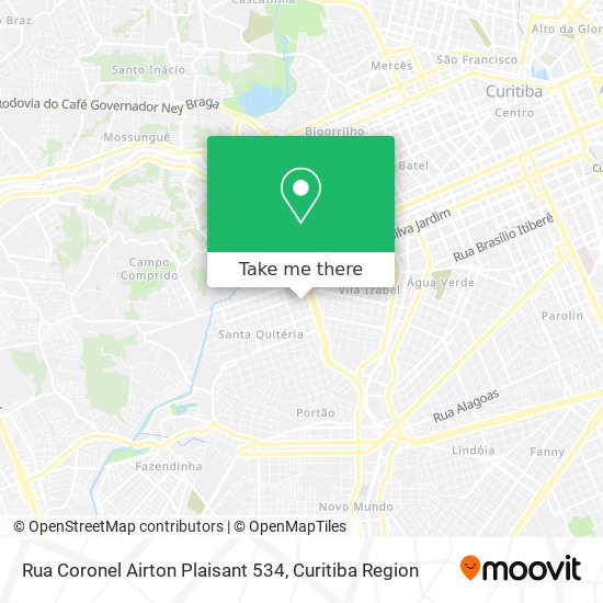 Rua Coronel Airton Plaisant 534 map