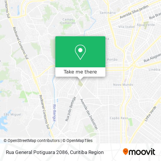Rua General Potiguara 2086 map