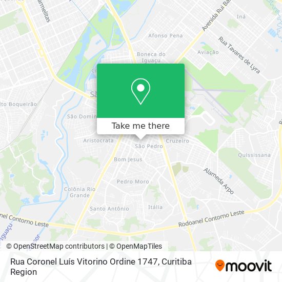 Rua Coronel Luís Vitorino Ordine 1747 map