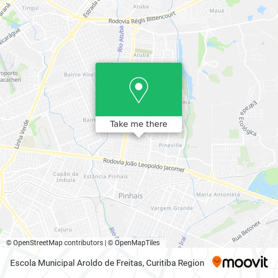 Mapa Escola Municipal Aroldo de Freitas