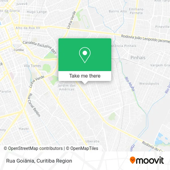 Rua Goiânia map