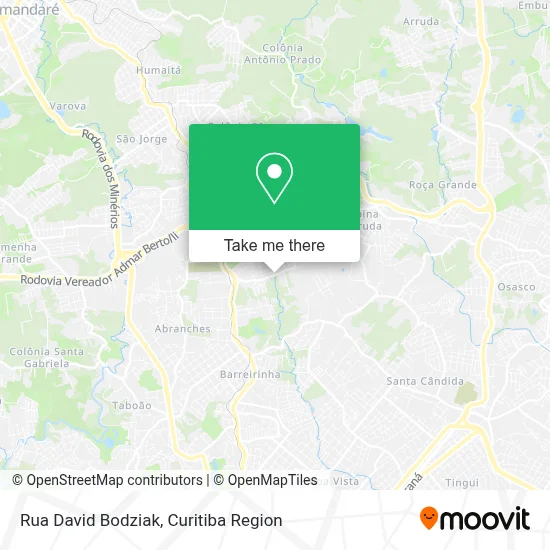 Rua David Bodziak map