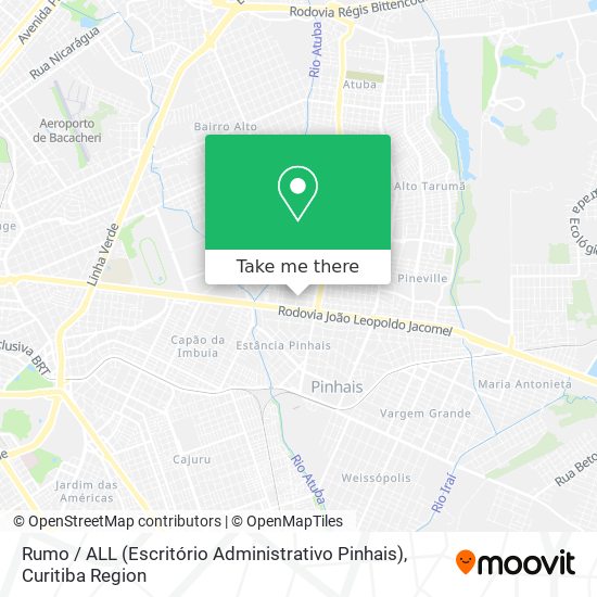 Rumo / ALL (Escritório Administrativo Pinhais) map