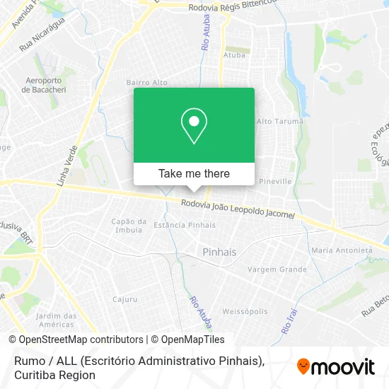 Rumo / ALL (Escritório Administrativo Pinhais) map