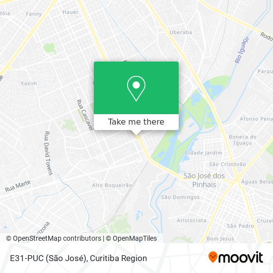 E31-PUC (São José) map