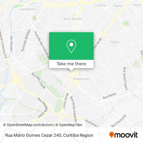 Rua Mário Gomes Cezar 240 map