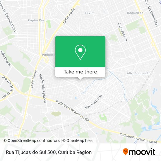 Rua Tijucas do Sul 500 map