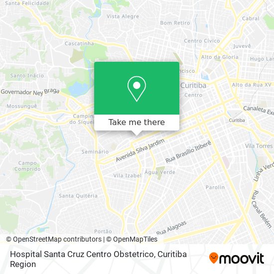 Hospital Santa Cruz Centro Obstetrico map