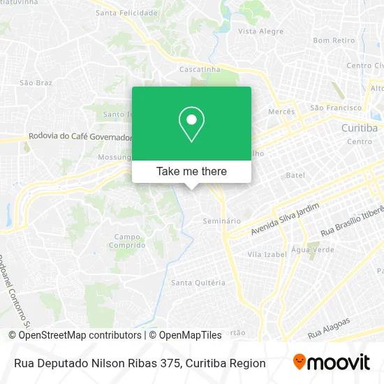 Rua Deputado Nilson Ribas 375 map