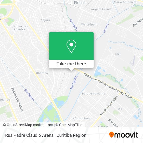 Rua Padre Claudio Arenal map