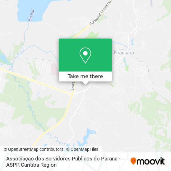 Associação dos Servidores Públicos do Paraná - ASPP map