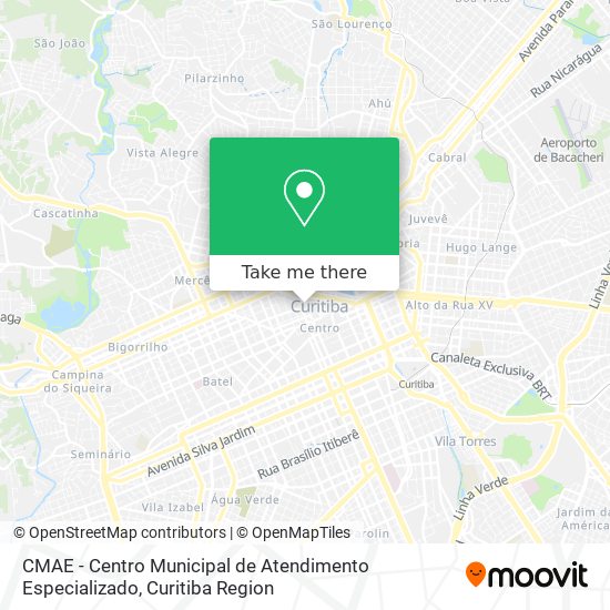 CMAE - Centro Municipal de Atendimento Especializado map