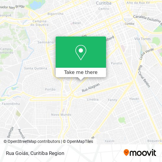 Rua Goiás map