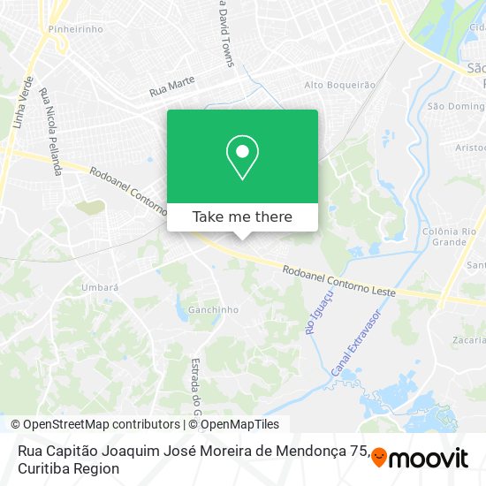 Rua Capitão Joaquim José Moreira de Mendonça 75 map