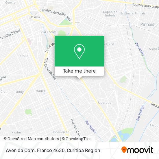 Avenida Com. Franco 4630 map