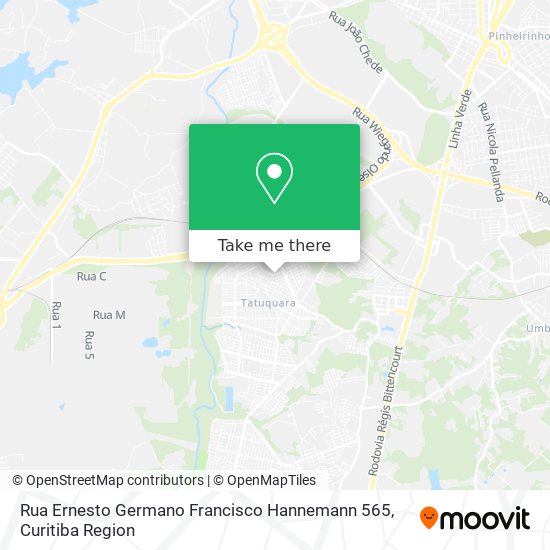 Rua Ernesto Germano Francisco Hannemann 565 map