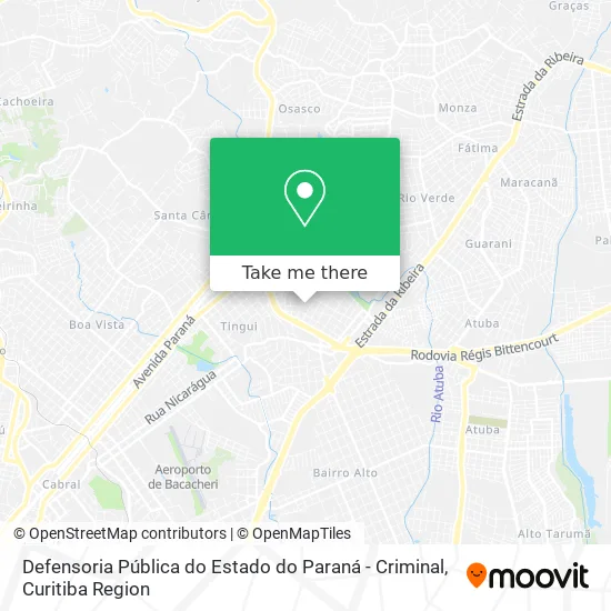 Defensoria Pública do Estado do Paraná - Criminal map