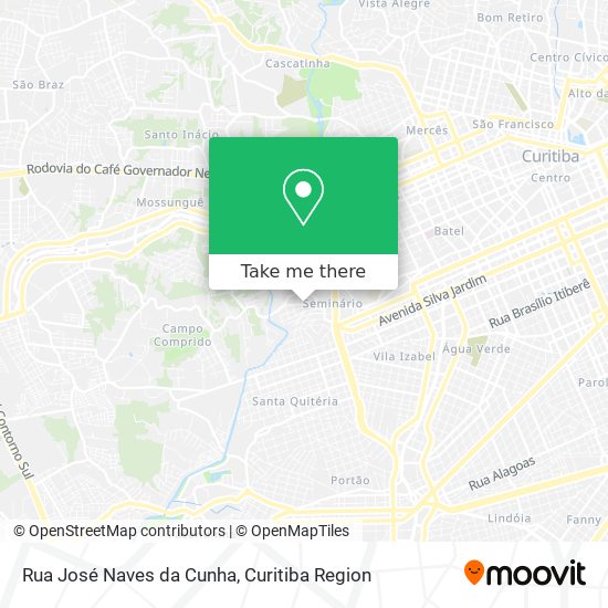 Mapa Rua José Naves da Cunha