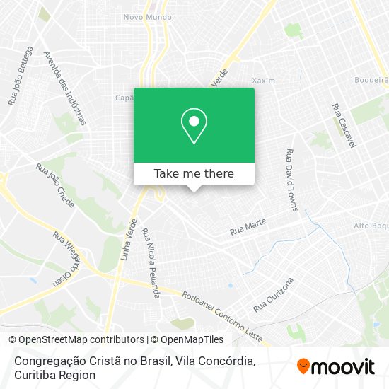 Congregação Cristã no Brasil, Vila Concórdia map