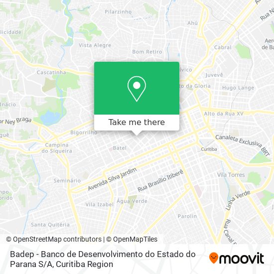 Badep - Banco de Desenvolvimento do Estado do Parana S / A map