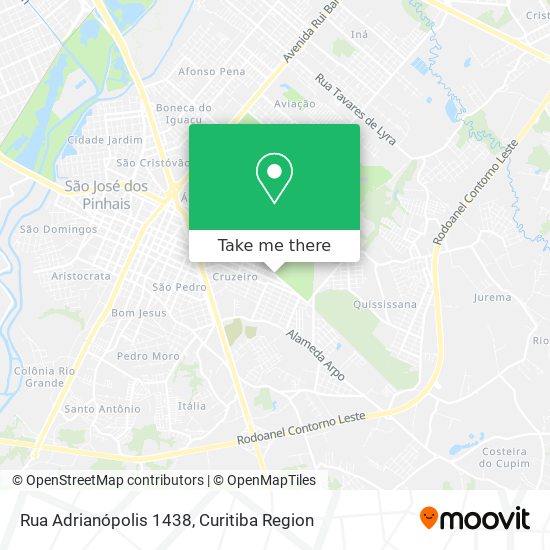 Rua Adrianópolis 1438 map