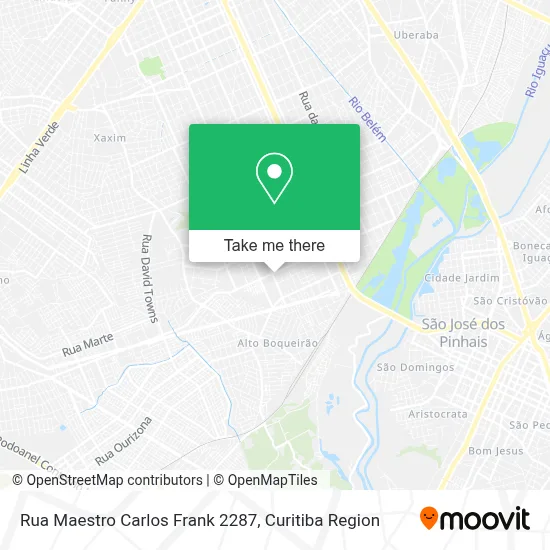 Rua Maestro Carlos Frank 2287 map