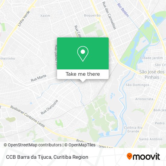 CCB Barra da Tijuca map