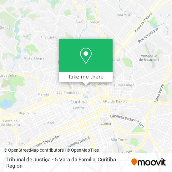 Mapa Tribunal de Justiça - 5 Vara da Família