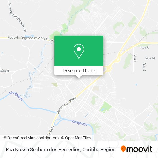 Mapa Rua Nossa Senhora dos Remédios